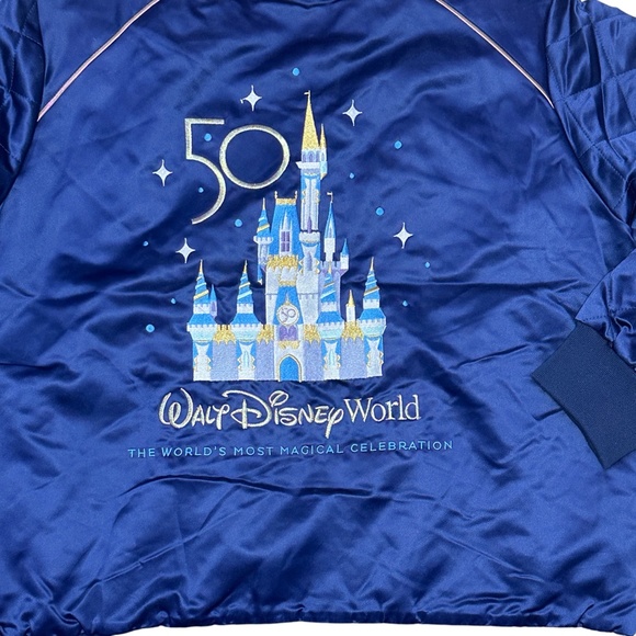 2021 Disney Parks Walt Disney World 50th Anniversary Bomber Jacket 1X - Picture 4 of 4